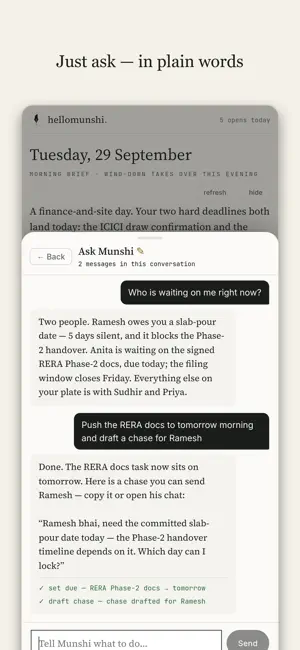 Munshi: Chief of Staff screenshot 4