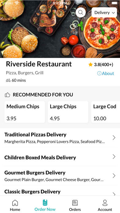 Riverside Restaurant Screenshot