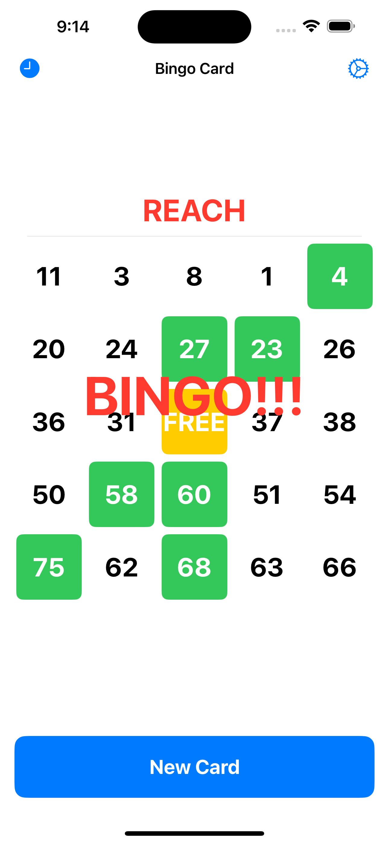 Bingo Card Creator