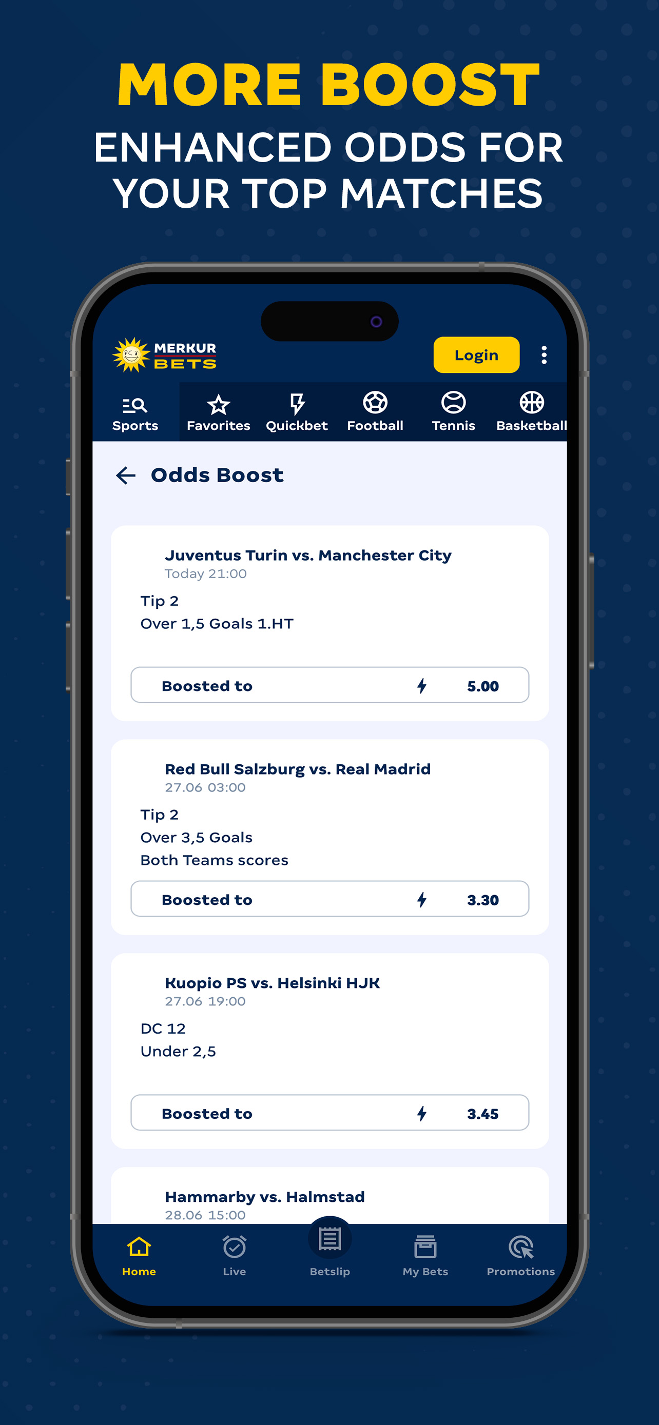MERKUR BETS Sports betting screenshot 4