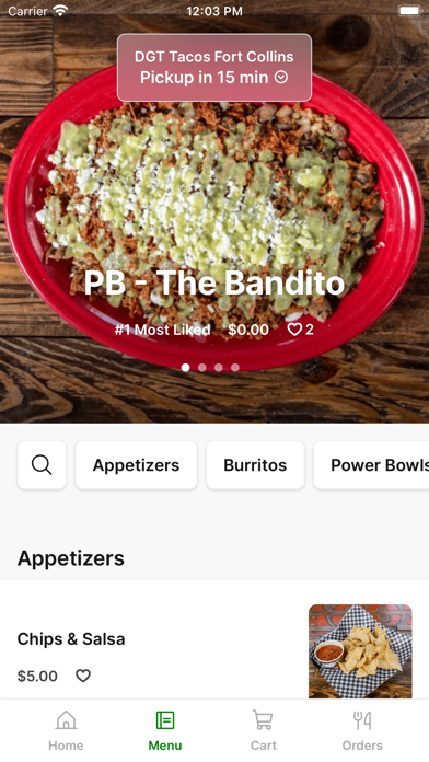 DGT Tacos Fort Collins iPhone screenshot 2 - Food & Drink app