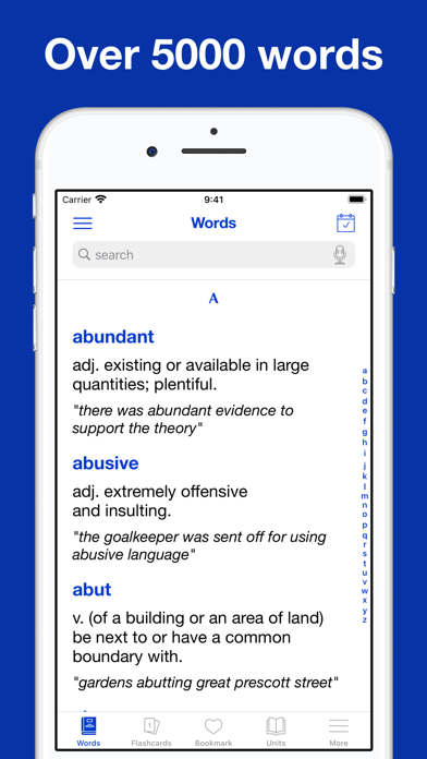 Screenshot #1 pour IELTS® wordlist flashcards