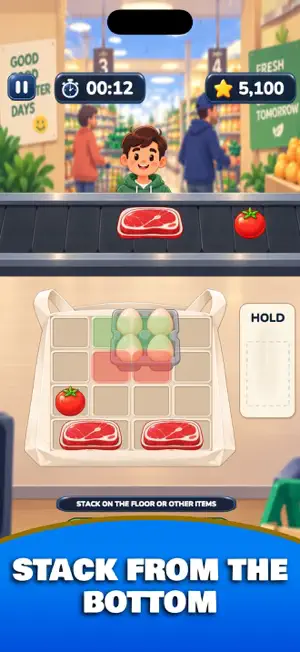 Pack It! Grocery Bag Puzzle screenshot 4