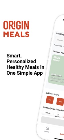 Origin Meals screenshot