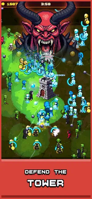Bounce Tower: Pinball Defense screenshot 1