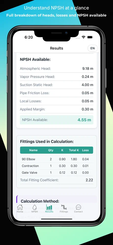 NPSH Calculator screenshot 6