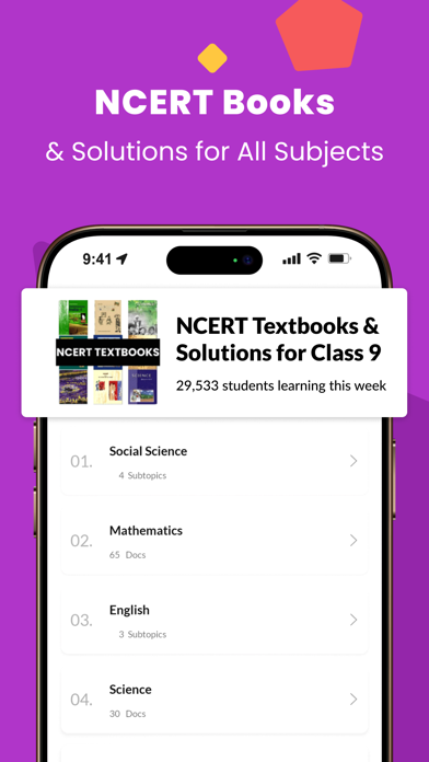 Class 9 Study App by EduRev Screenshot