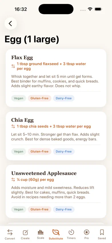 Tare: Ingredient Converter screenshot 2