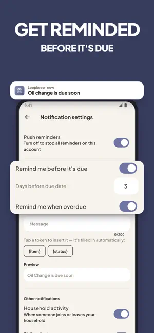 Loopkeep: Home Maintenance screenshot 2