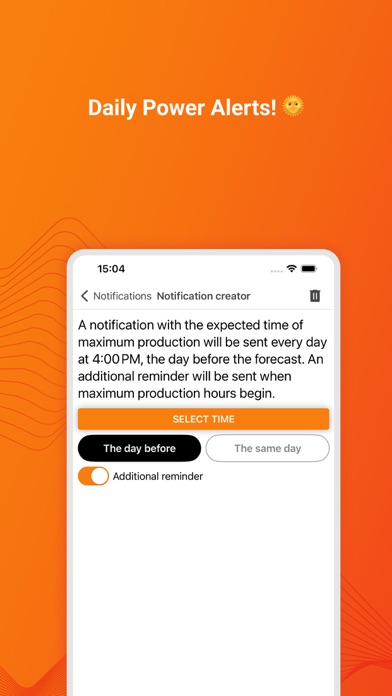 Solar PV Forecast & Alerts Screenshot