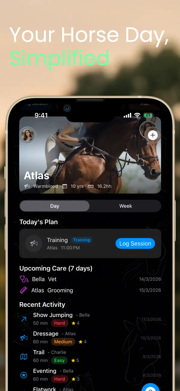 Screenshot #3 pour Equitem Horse Riding Journal