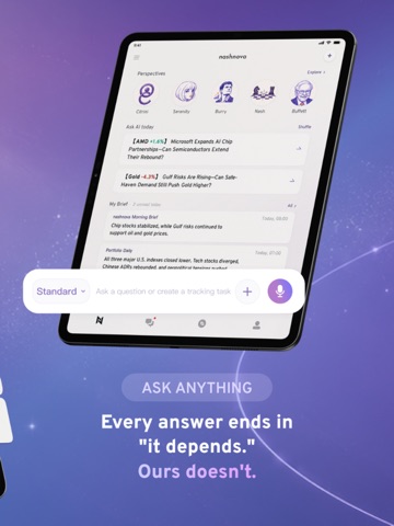 Nashnova: AI Investing Coach iPad screenshot