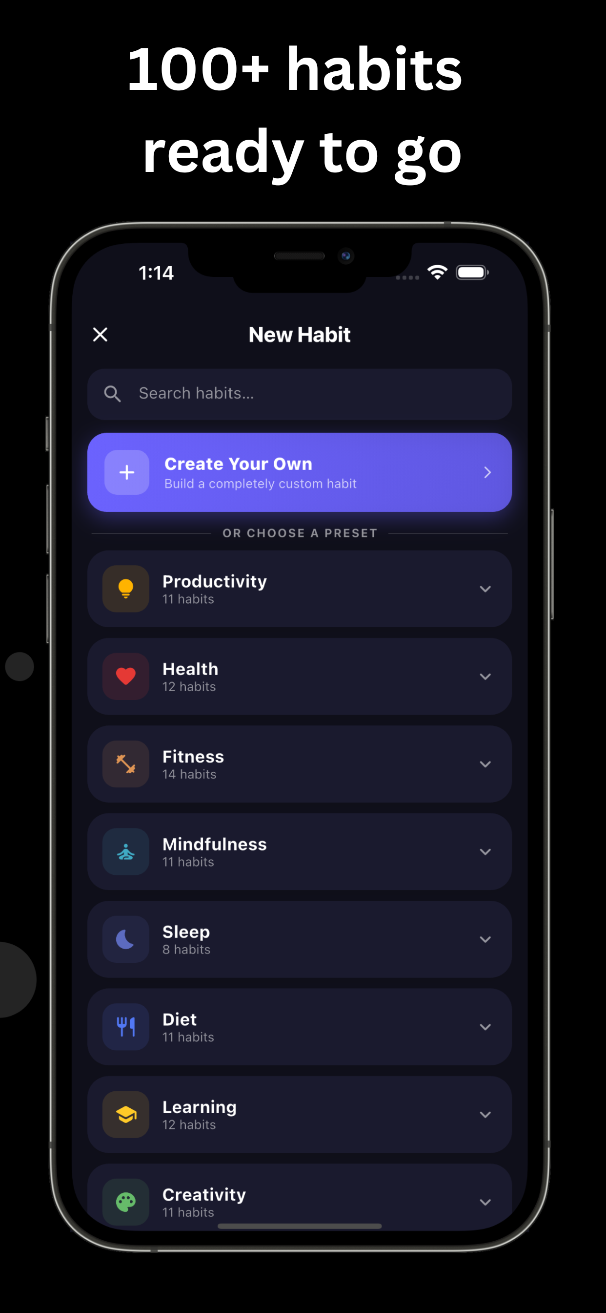Habit Tracker, Streaks: uHabit