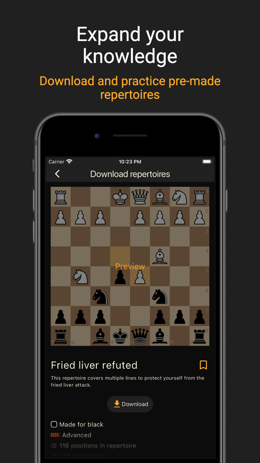 #6. Chess Prep Pro Openings (iOS) Podle: Tomasz Bogun