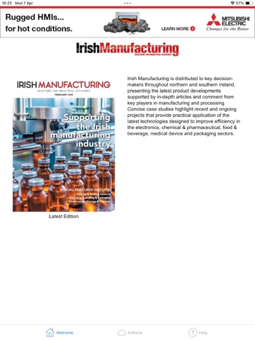 Irish Manufacturing iPad screenshot