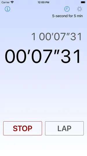 Voice Over Stopwatch screenshot 1