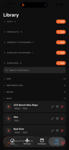 Yeti Workout Tracker Screenshot 3 of 4