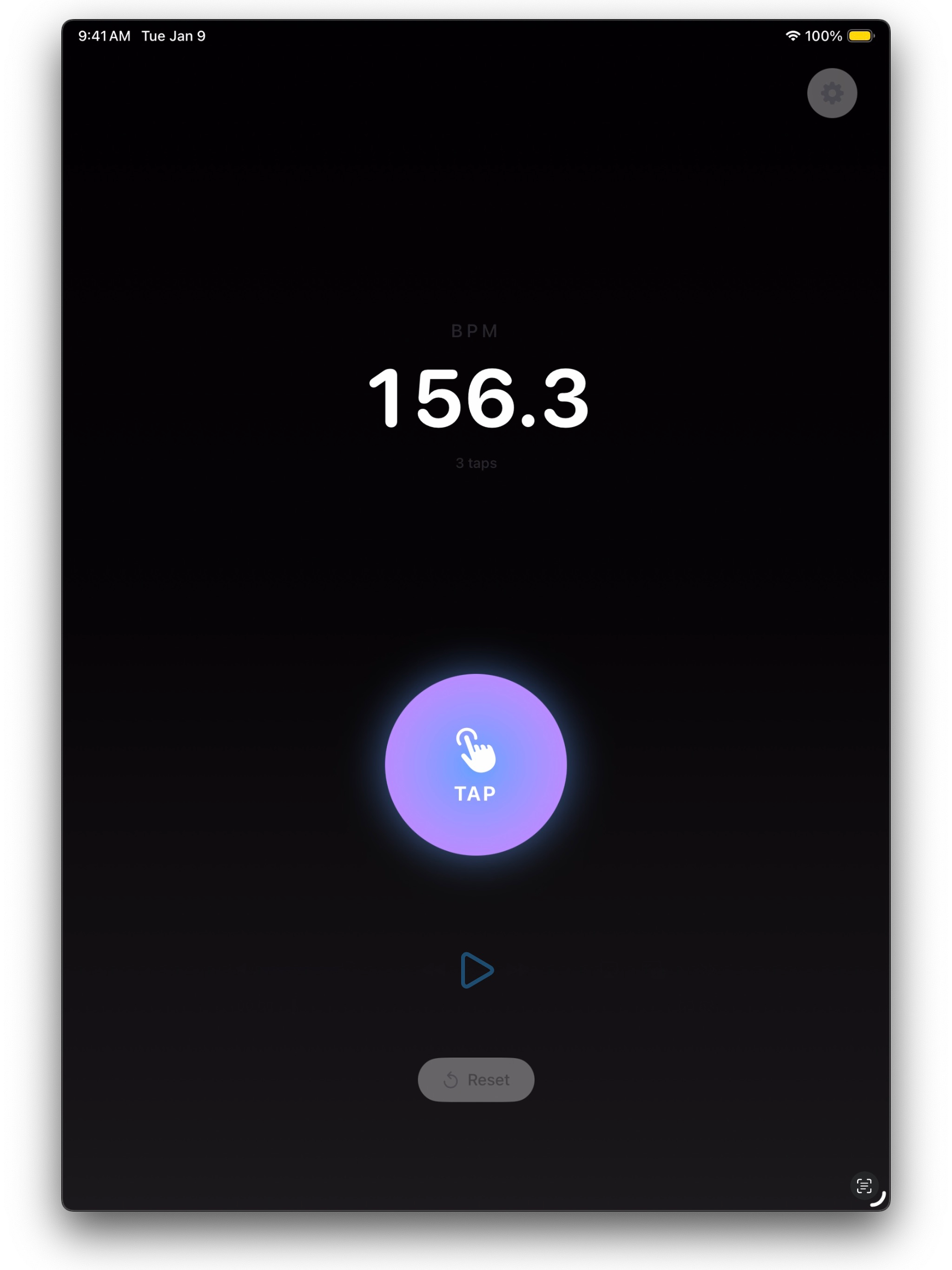 Tap Tempo Widget