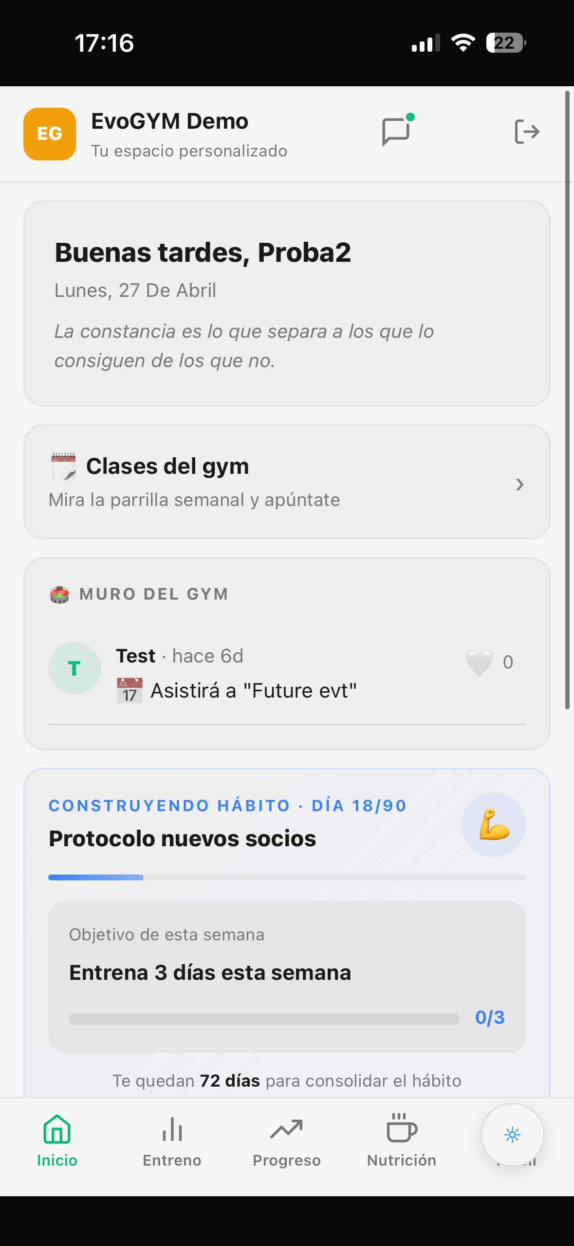MyEvoGYM