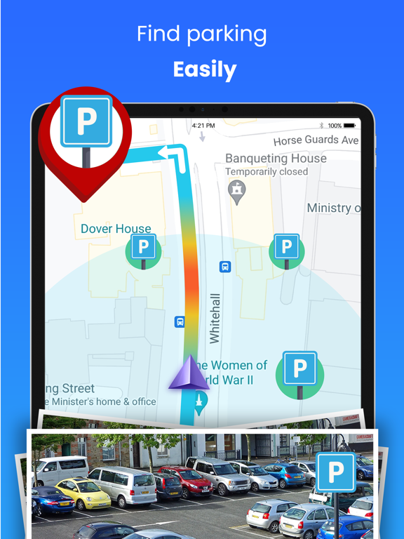 GPS Navigation & Live Map iPad screenshot 4 - Navigation app