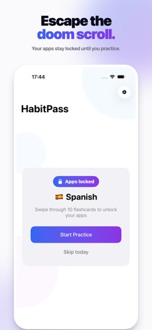 HabitPass: Unlock Language screenshot