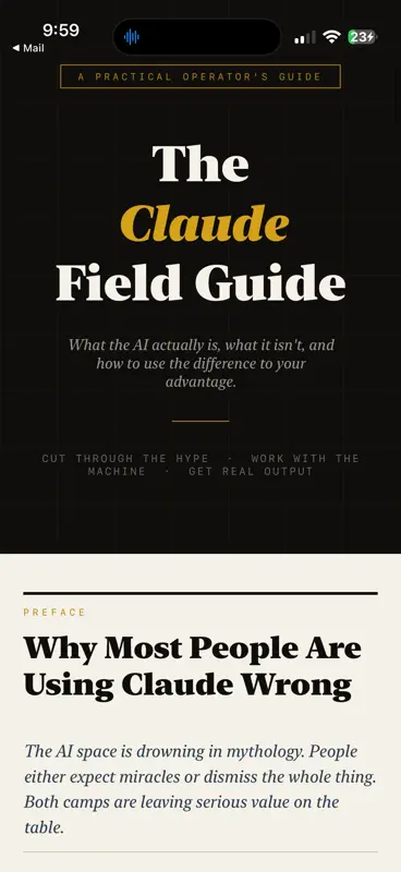 Claude | Field Guide screenshot 1 of 3