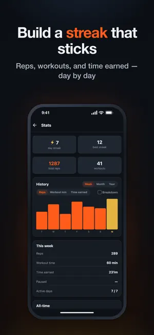 HonorFit: Pushup App Blocker screenshot 4