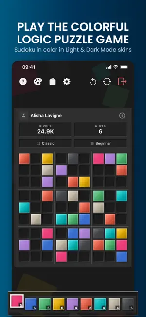 Pixeloku: Color Sudoku screenshot 1