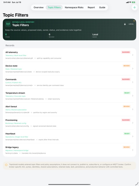 Topicbraid: MQTT Design screenshot 4
