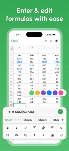 Spreadsheet - XLSX Sheets screenshot
