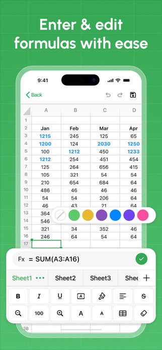 Spreadsheet - XLSX Sheets Screenshot 2 of 5