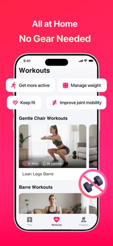 CozyFit: Gentle Home Fitness iPhone screenshot