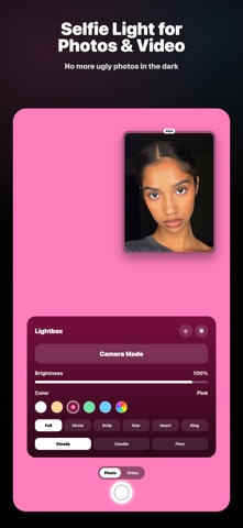 GlowPop: Selfie Glow Camera App Store screenshot 1
