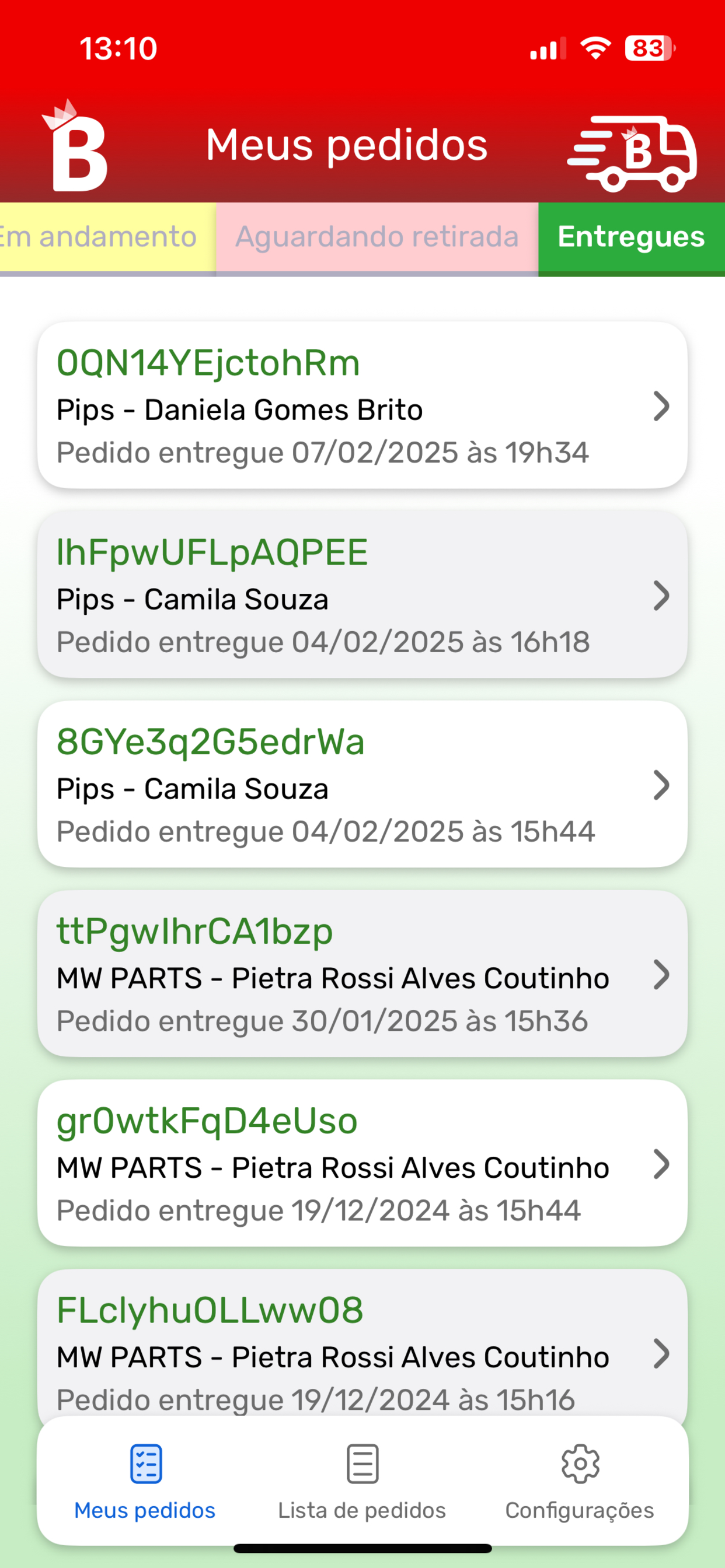 Bamburey Entregador screenshot 3