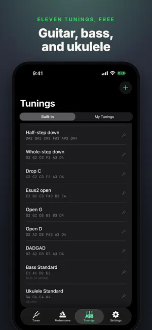 Retune - Guitar & Bass Tuner screenshot 2