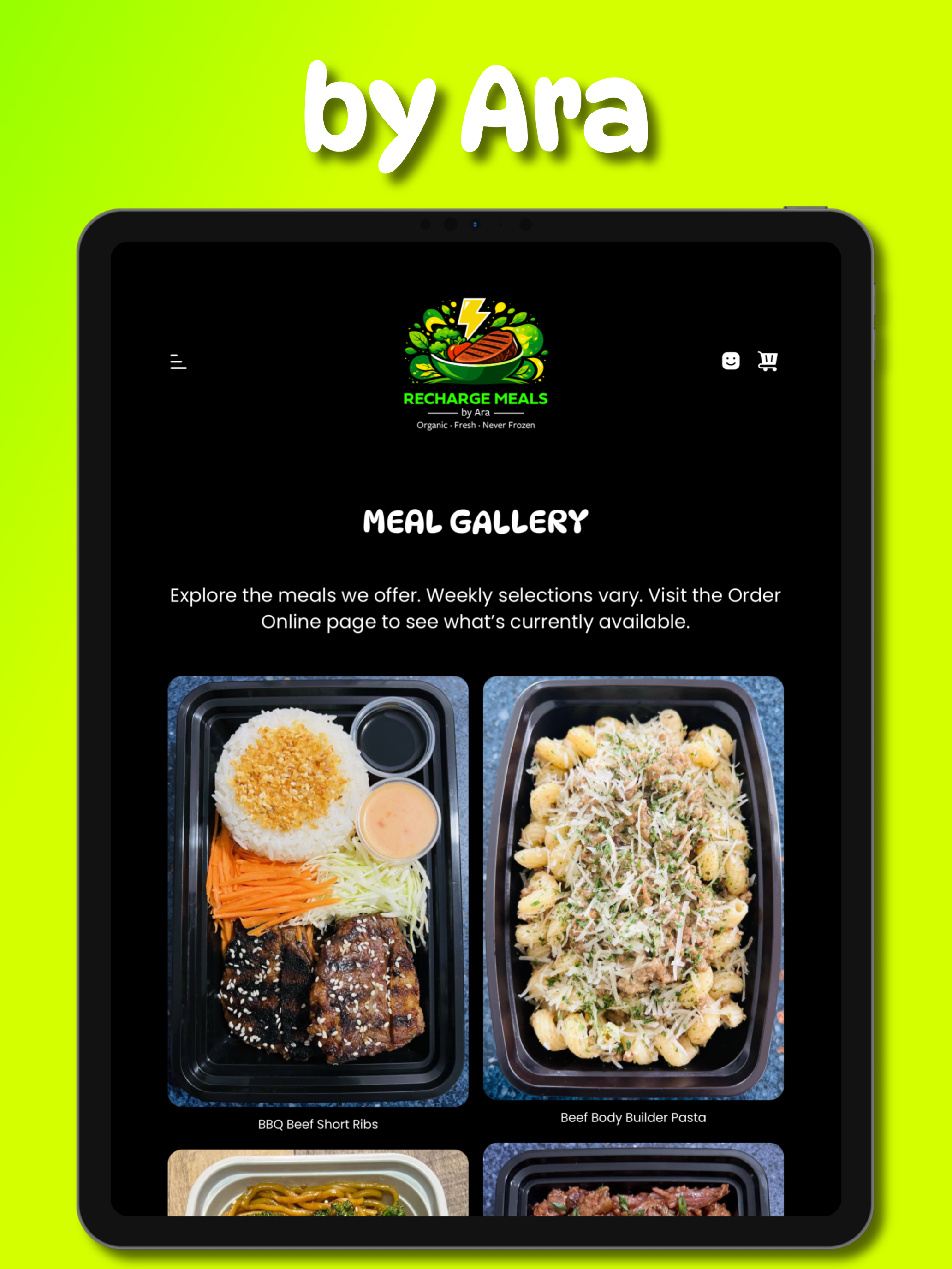 Recharge Meals by Ara screenshot 6