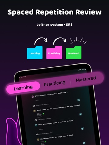 Cookr: AI Flashcards & Study iPad screenshot