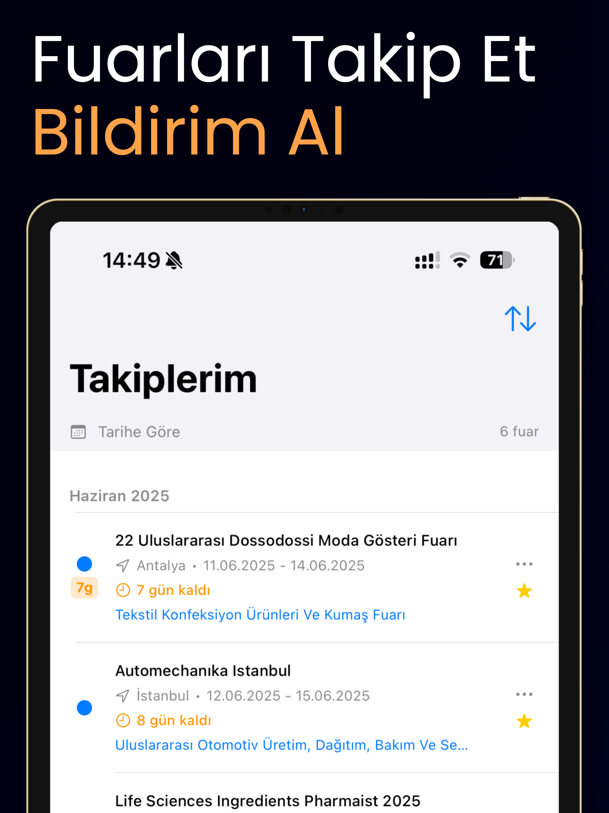 Turkiye Fuar Takvimi screenshot 10
