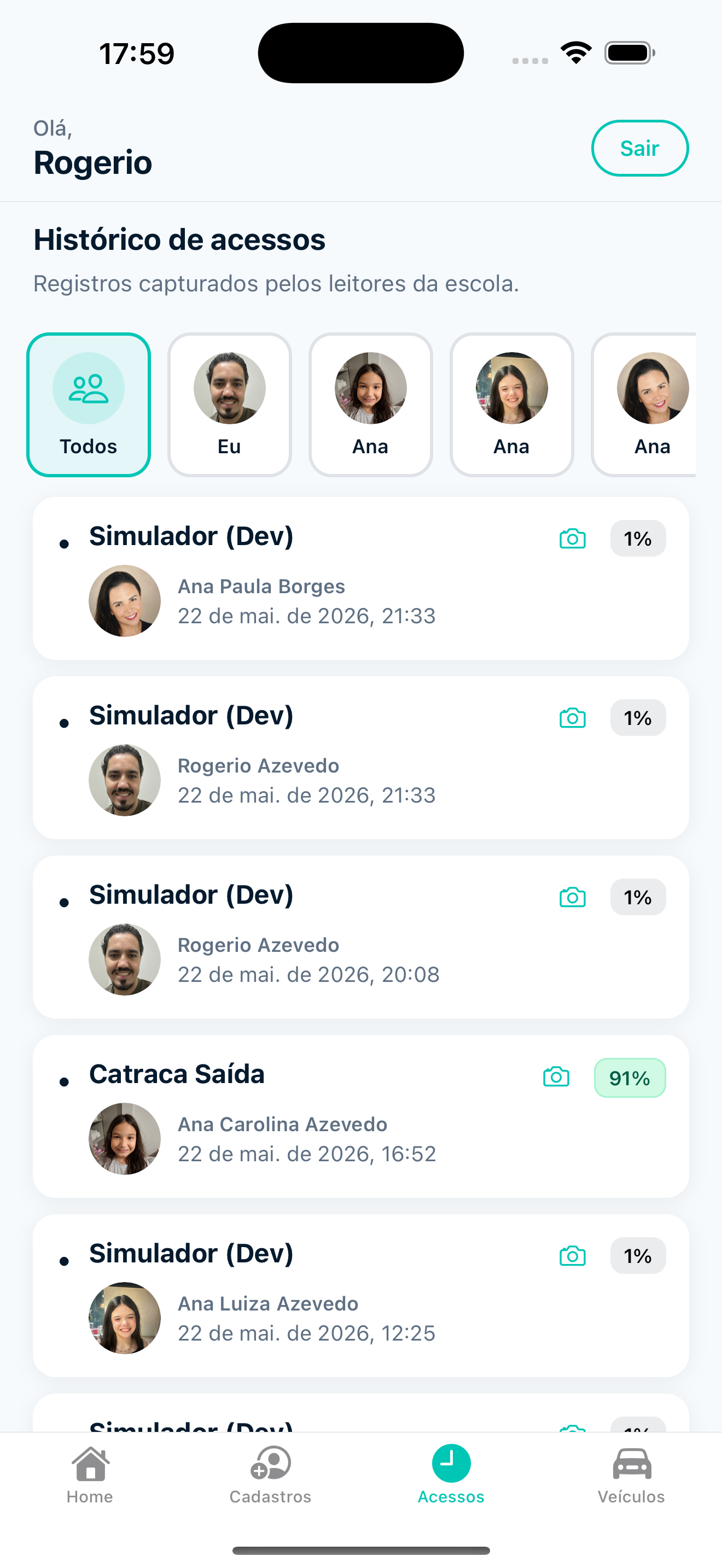 Face2Go - Escola segura screenshot 4
