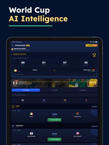 AI Scorecast Pro iPad screenshot