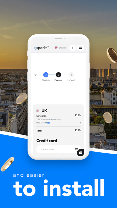 Sparks eSIM screenshot