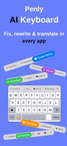 Penly AI: Keyboard & Writer Screenshot 1 of 6