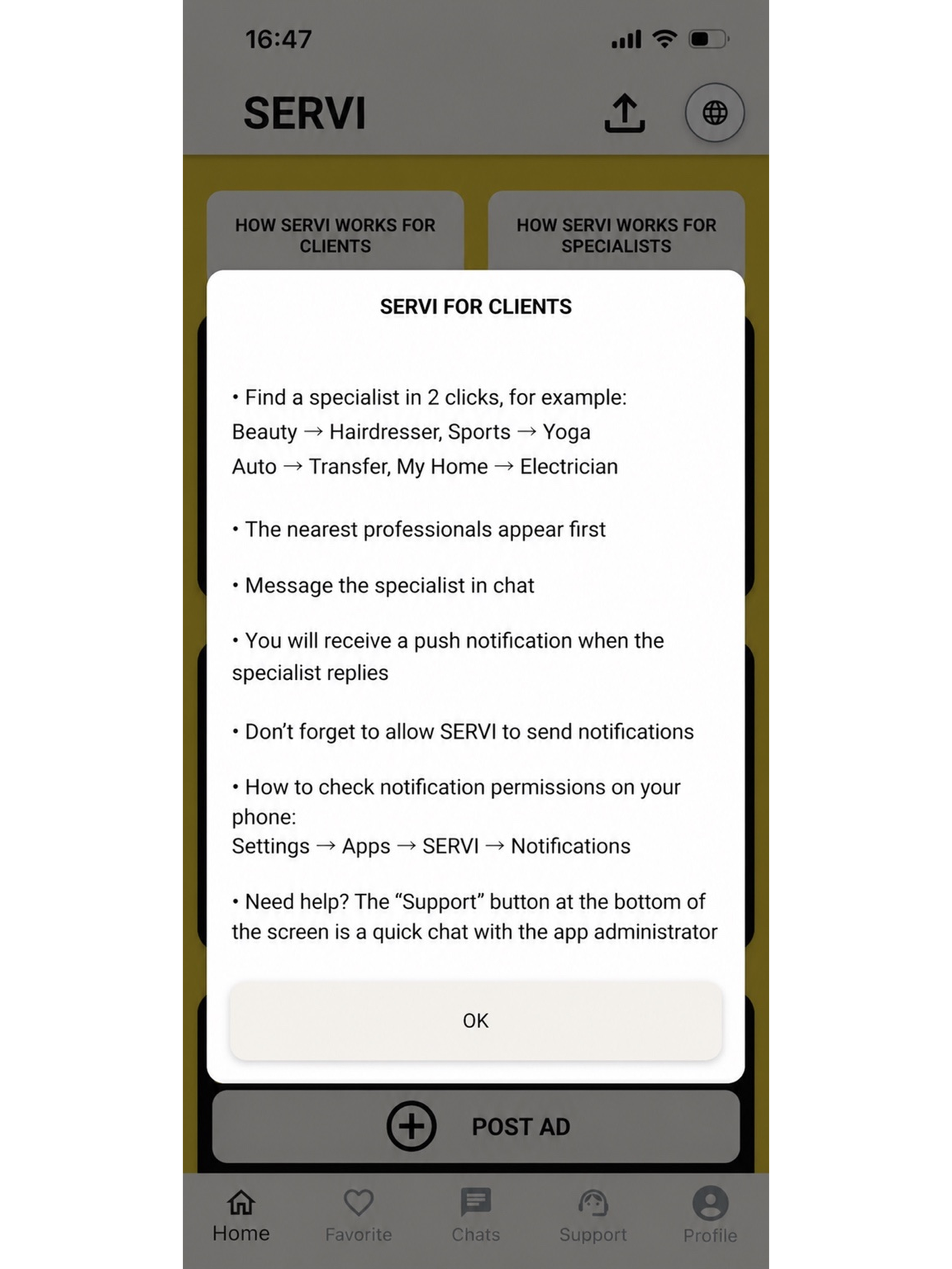 SERVI – Profesionales cerca screenshot 8