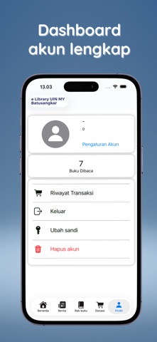eLibrary UIN MY Batusangkar iPhone screenshot 6