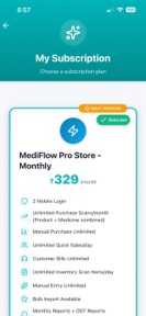 MediFlow Pharmacy App screenshot