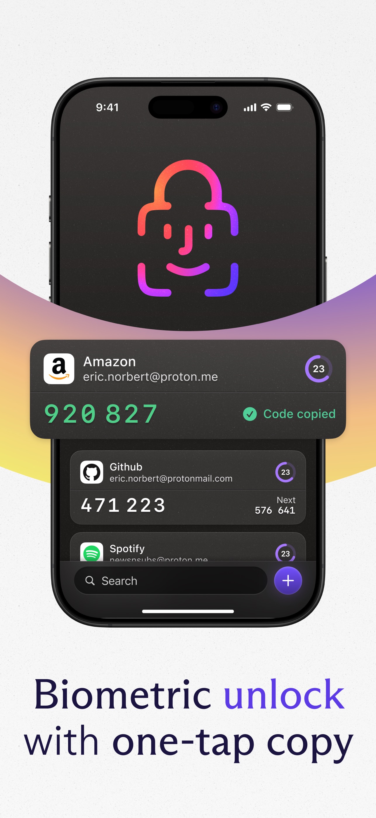 Screenshot 3 of Proton Authenticator
