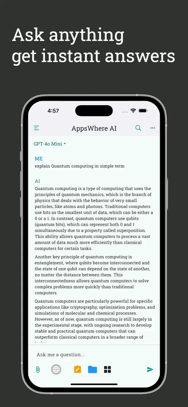 Screenshot #2 pour AI Chat & Apps - AppsWhere