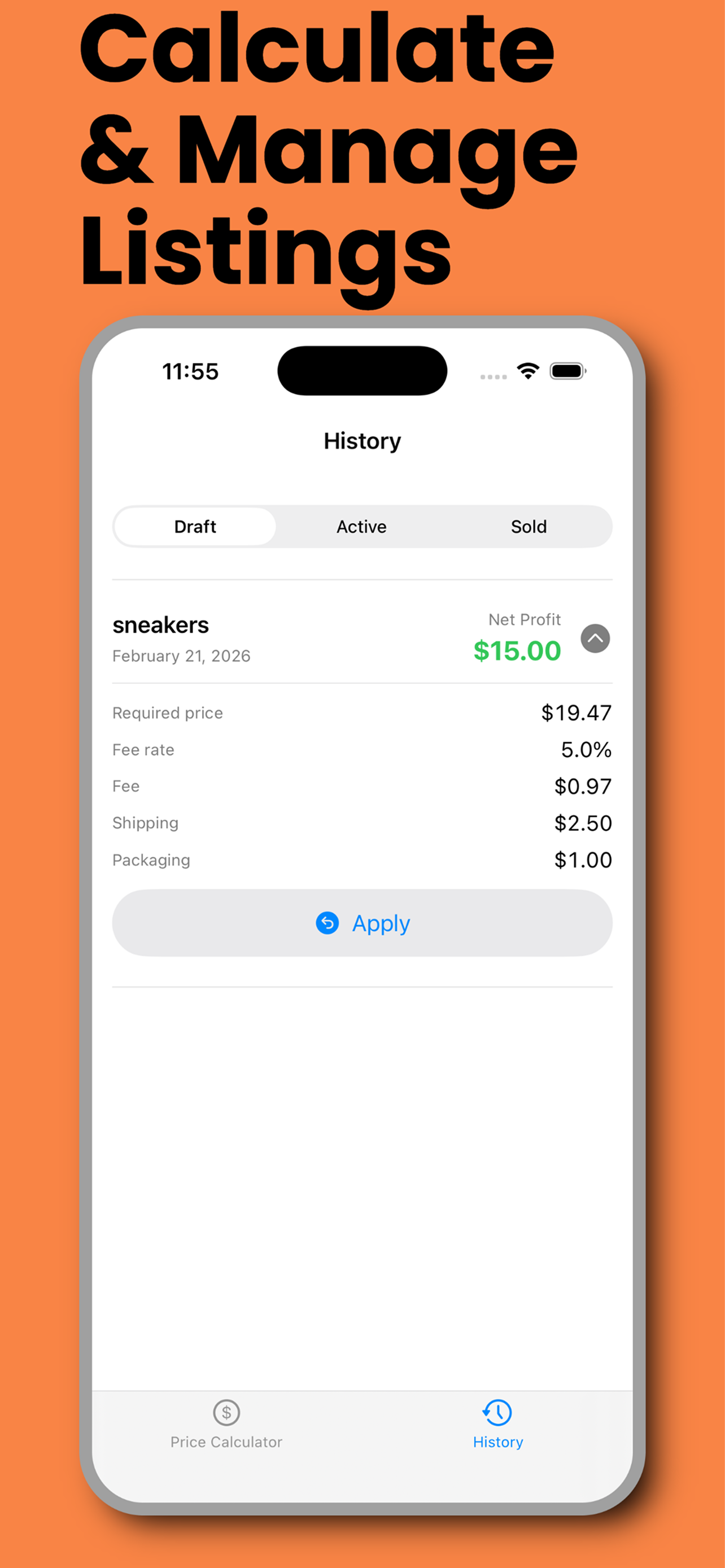 Resale Profit Calculator screenshot 3
