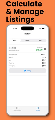 Resale Profit Calculator screenshot