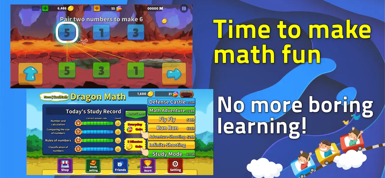 Screenshot #3 pour Dragon Math: Play Game & Learn